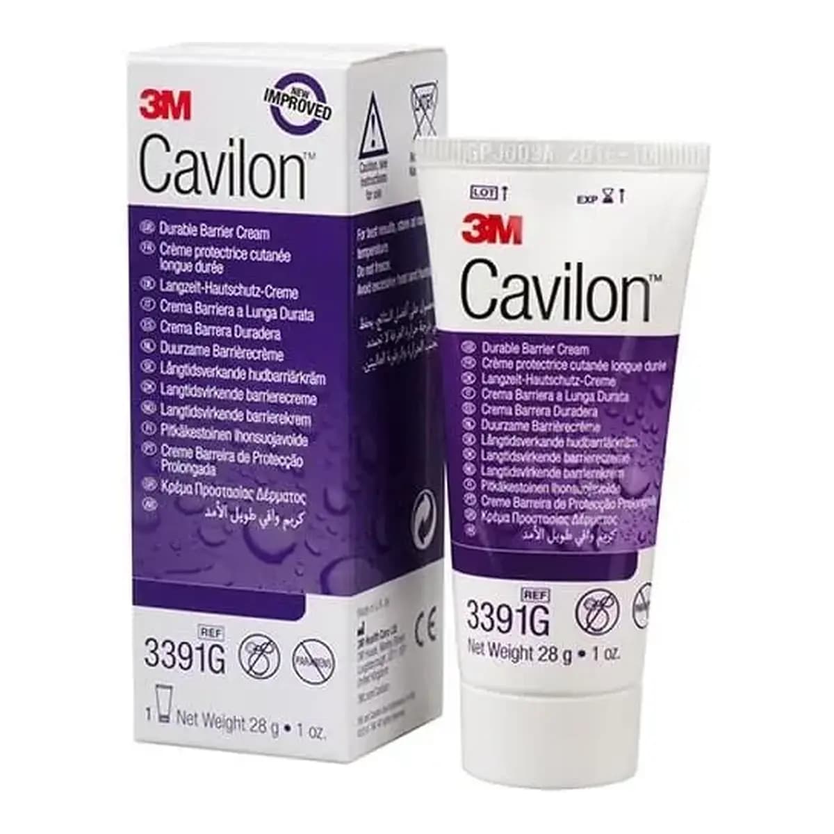 3M Cavilon Durable Barrier Cream 28g front packaging