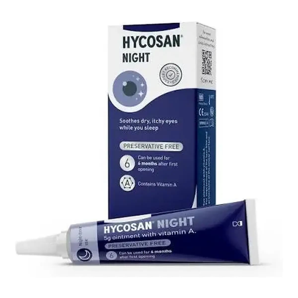 Hycosan Night Eye Ointment 5g front packaging