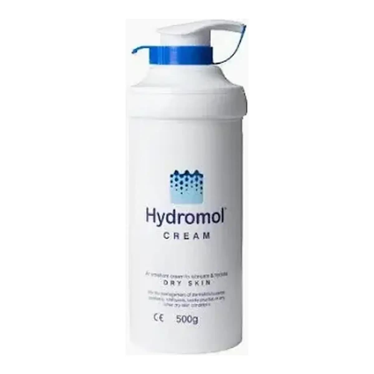 Hydromol Moisturising Cream 500g front packaging