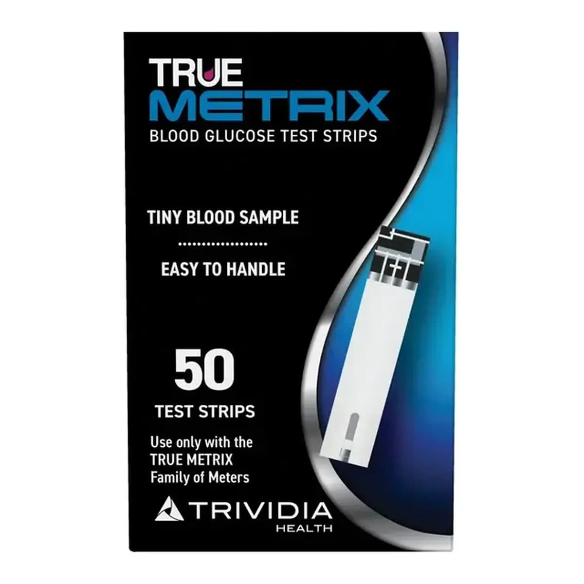 True Metrix Blood Glucose Test Strips 50 front packaging