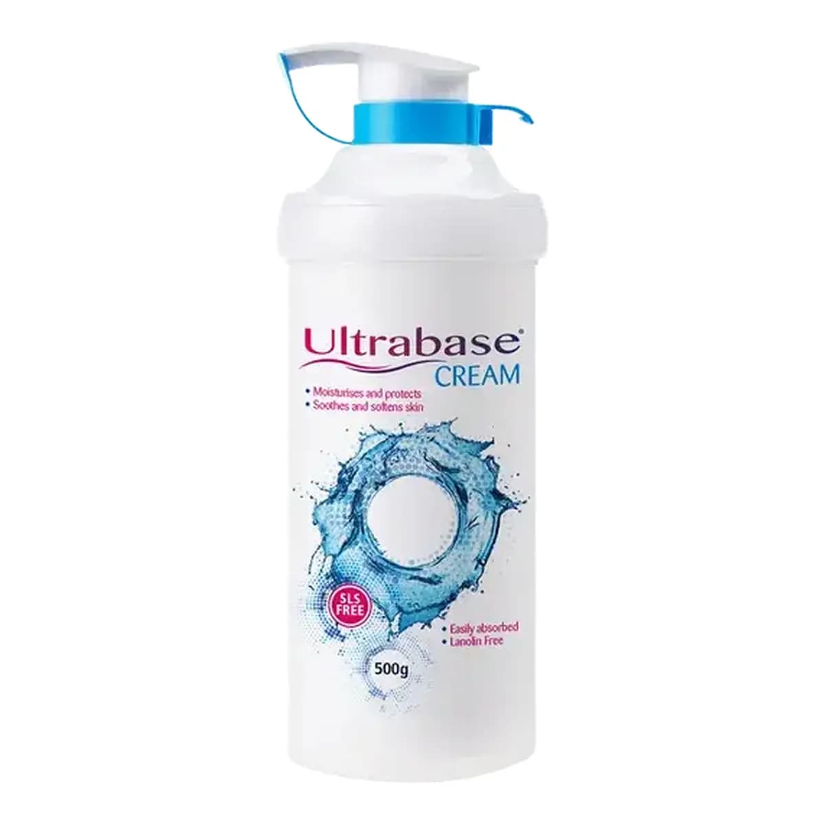 Ultrabase Emollient Cream 500g front packaging