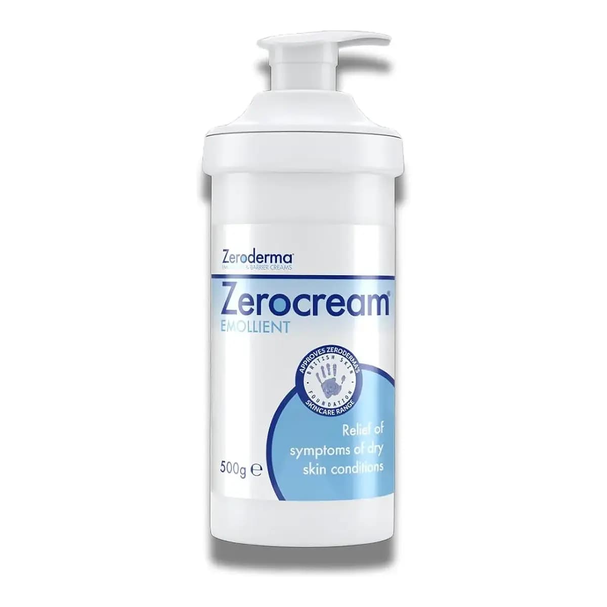 Zerocream Emollient Cream 500g front packaging