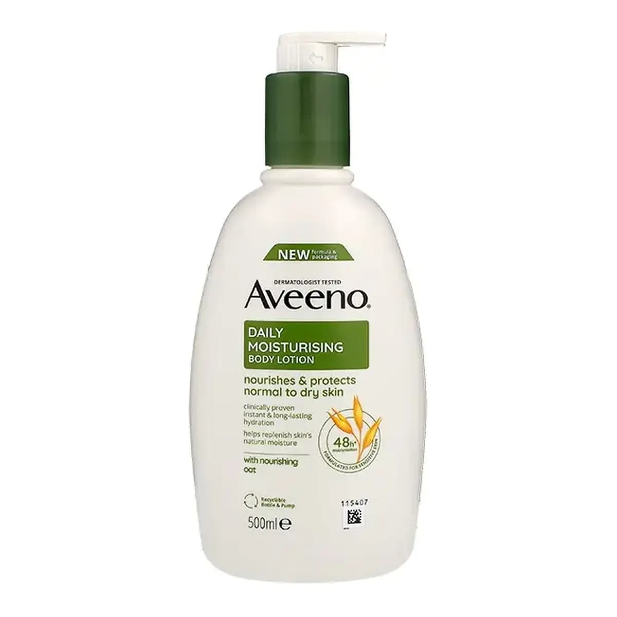 Aveeno Daily Moisturising Body Lotion front packaging