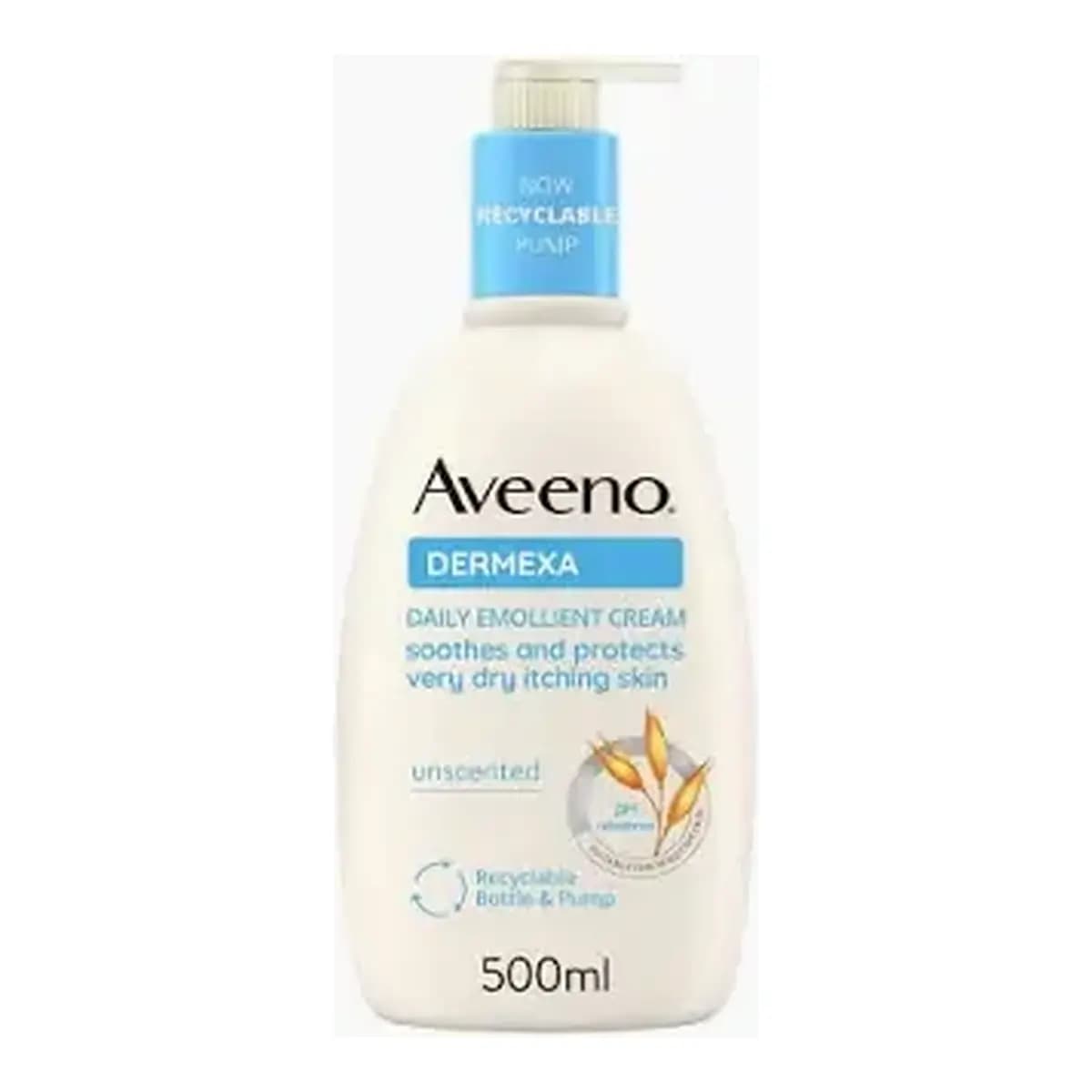 Aveeno Dermexa Daily Emollient Cream 500ml front packaging