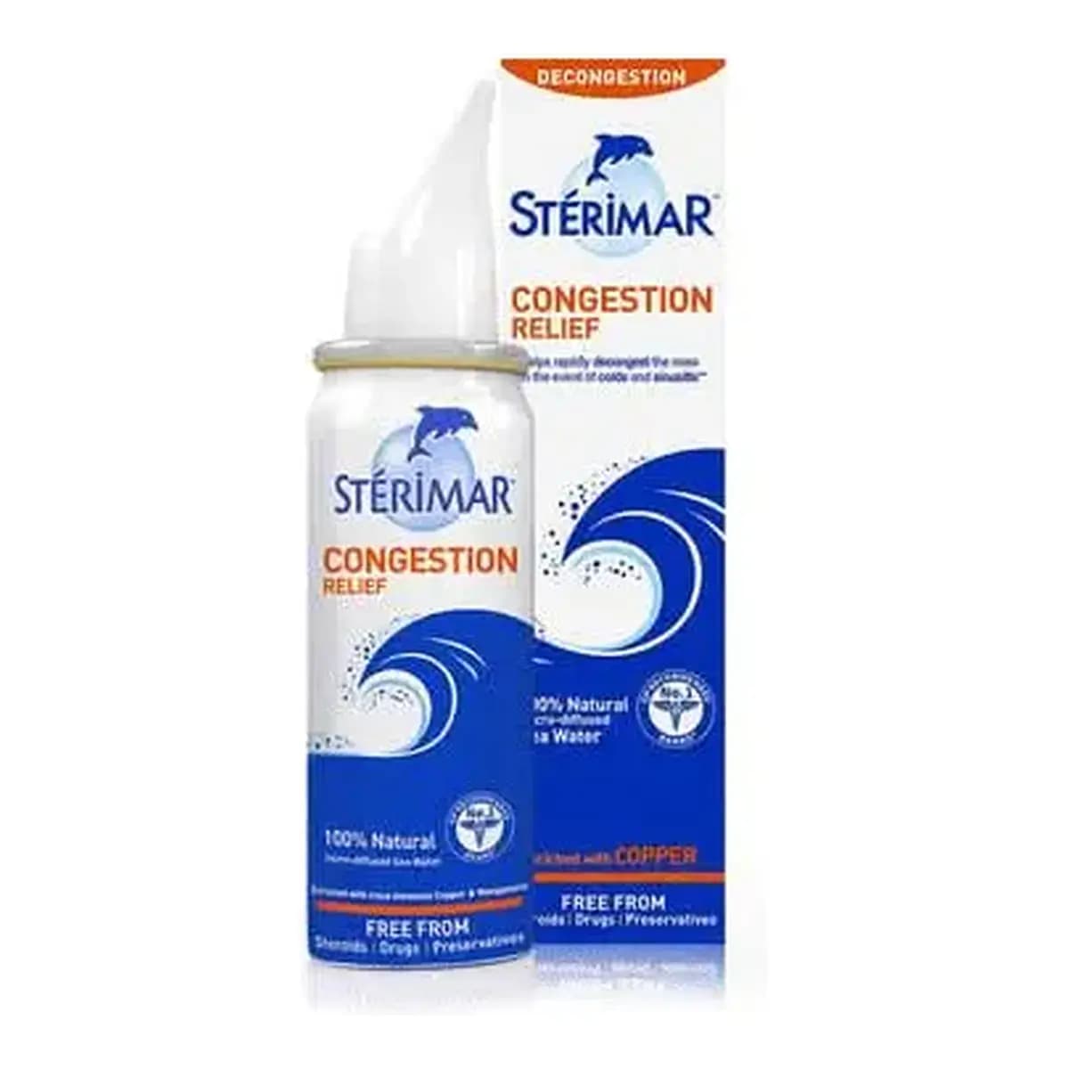 Sterimar Congestion Relief Nasal Spray 50ml front packaging
